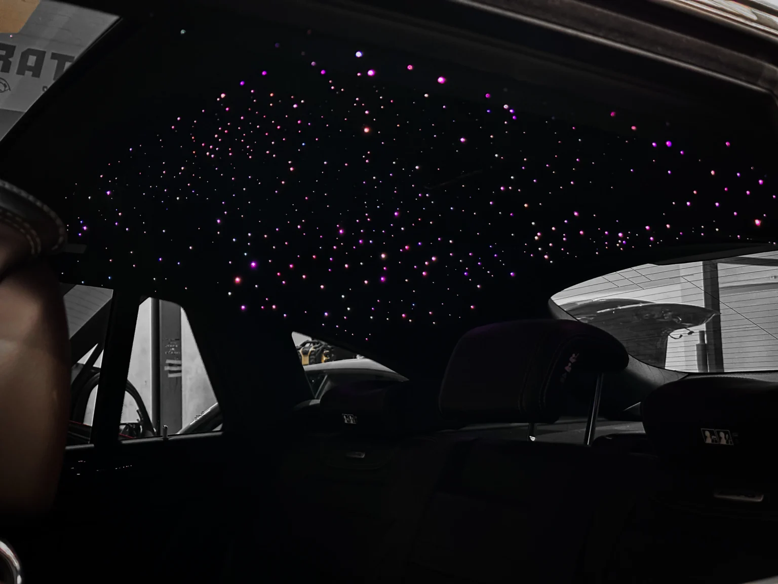 Car interior before installation