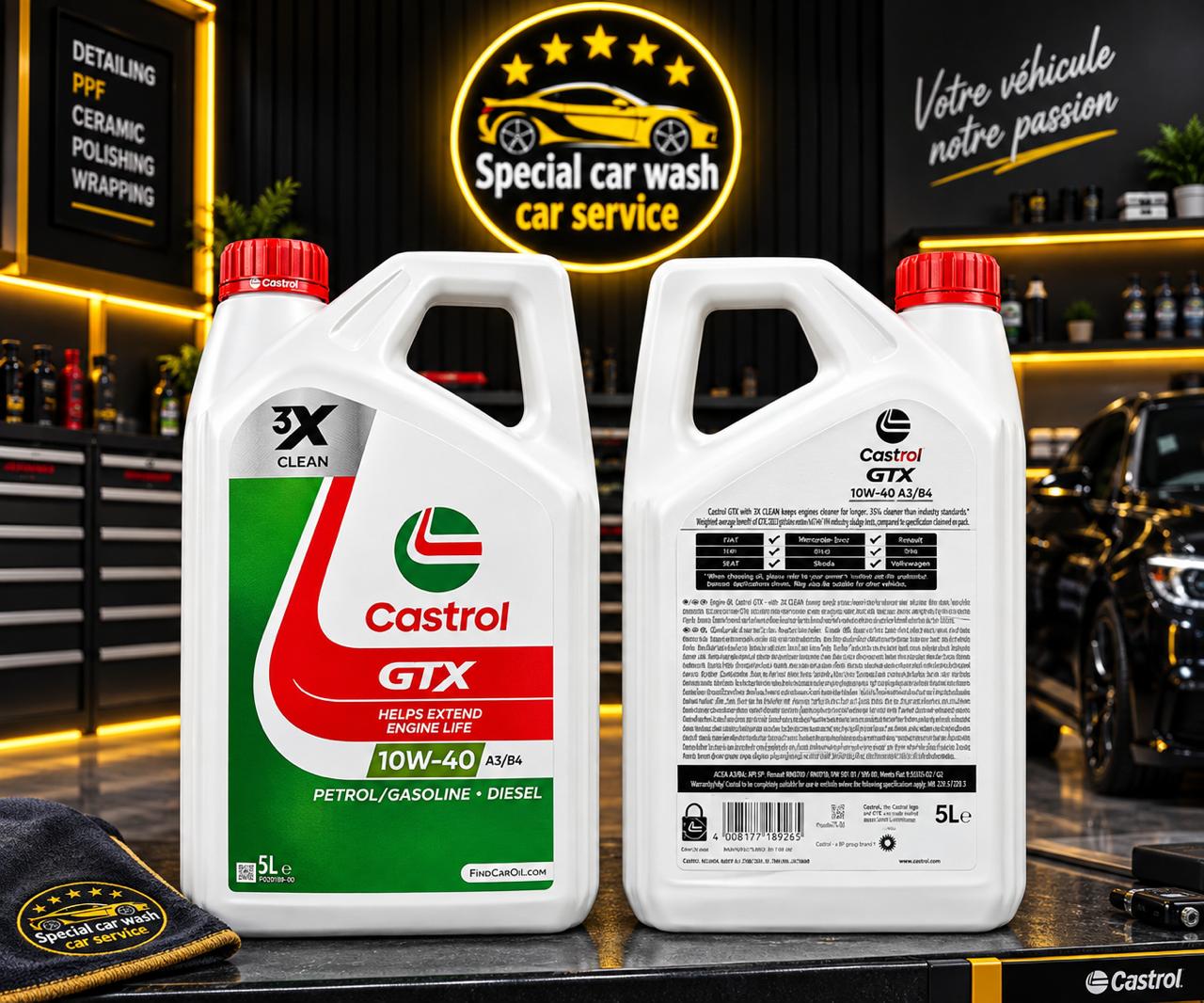 Castrol GTX 10W-40 A3/B4 — 5 L
