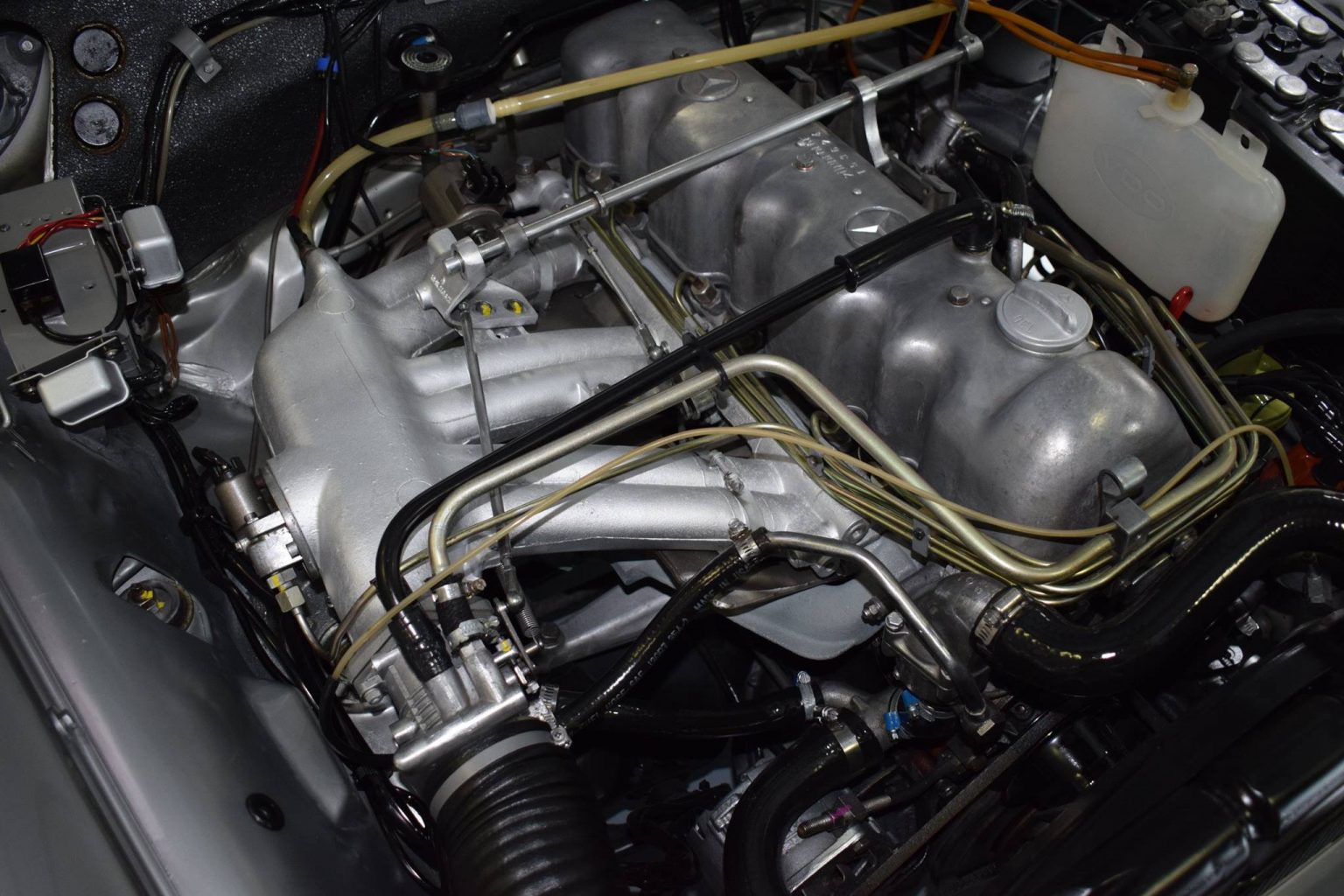 Older engine bay restored after work