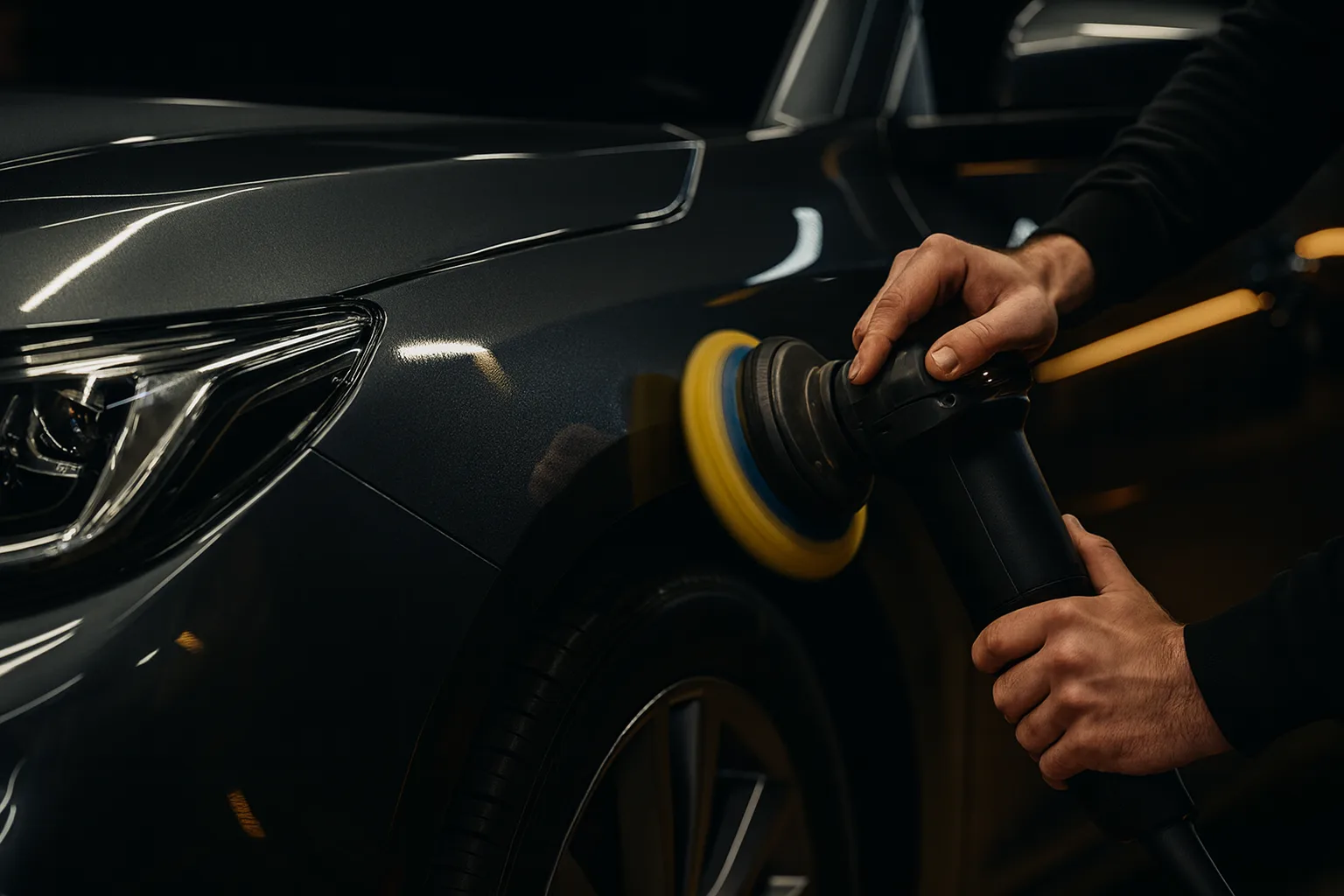 Professional bodywork polishing