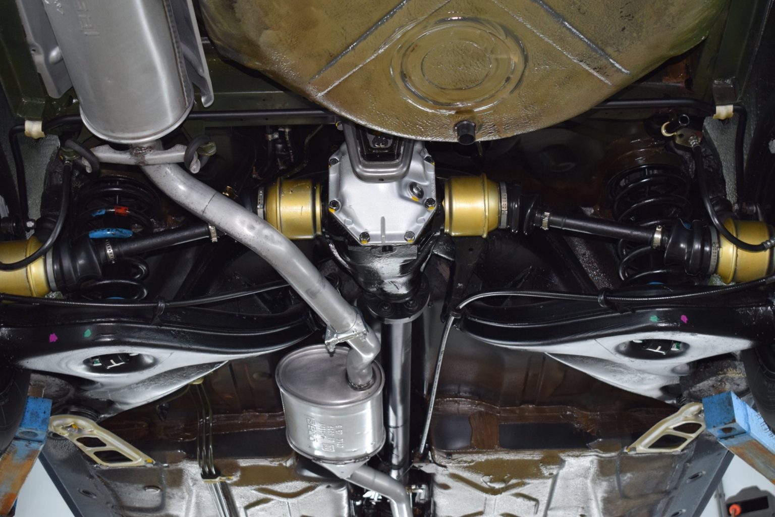 Undercarriage after protective treatment